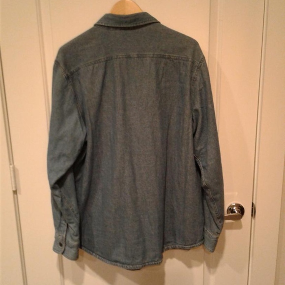 Mens denim lined shirt - Picture 5 of 7